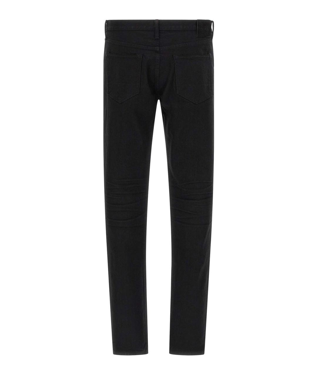 TOM FORD Черные хлопковые прямые джинсы, фото 2