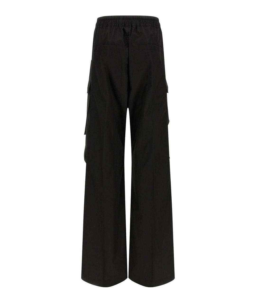 RICK OWENS Черные хлопковые брюки широкие, фото 2