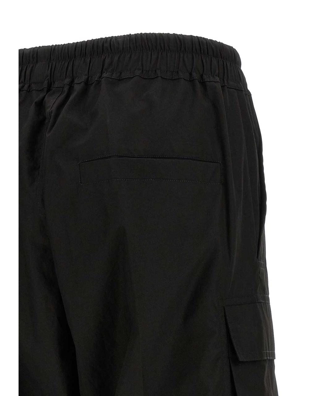 RICK OWENS Черные хлопковые брюки широкие, фото 4