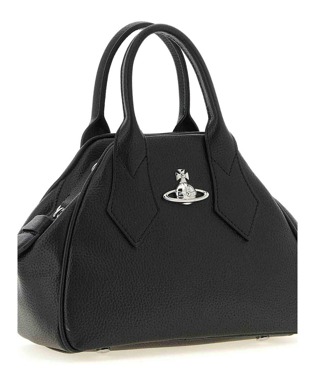 VIVIENNE WESTWOOD Черная сумка тоут из искусственной кожи, фото 3