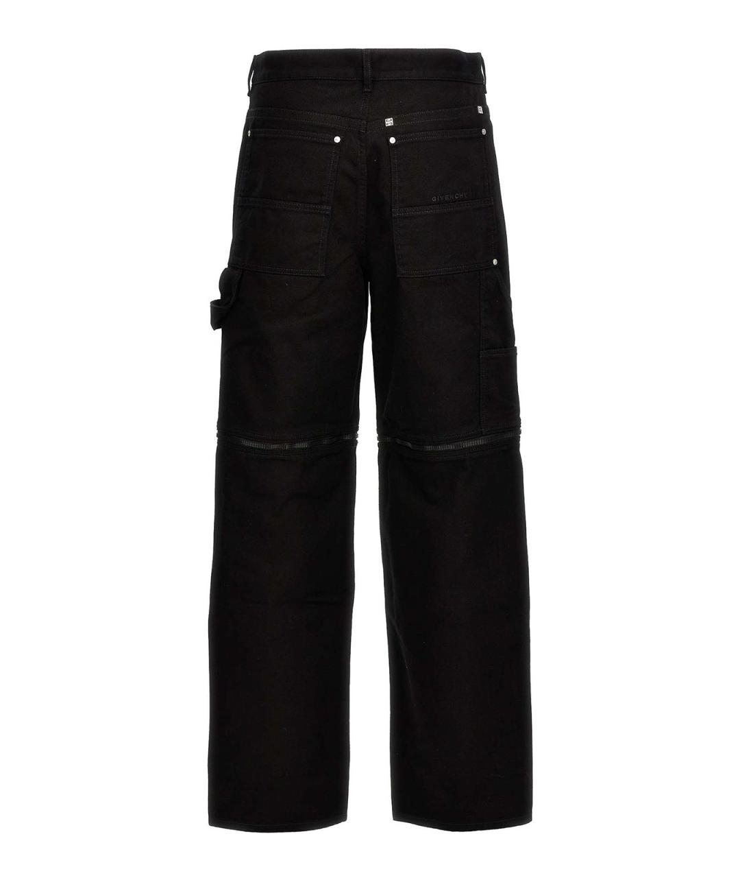 GIVENCHY Черные хлопковые прямые джинсы, фото 3