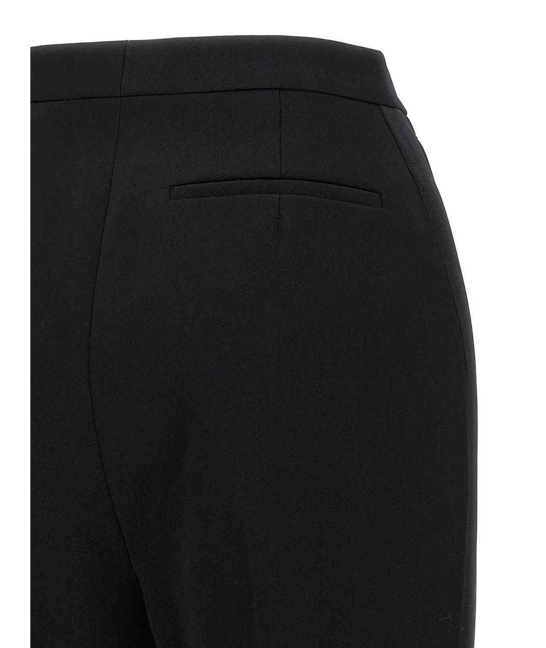 GIVENCHY Черные шерстяные прямые брюки, фото 4