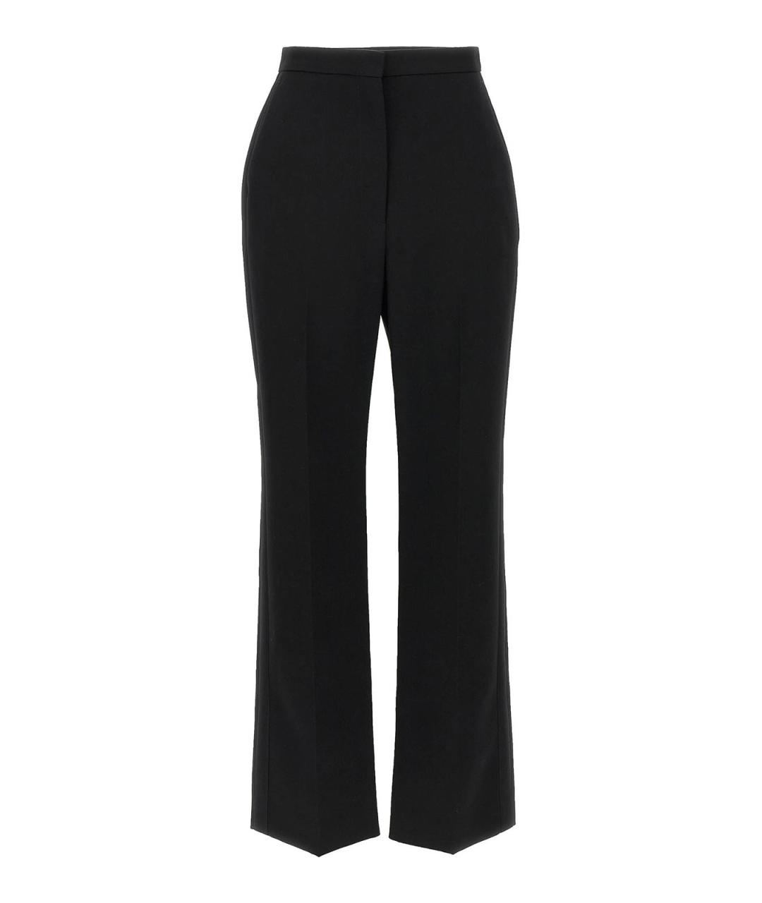 GIVENCHY Черные шерстяные прямые брюки, фото 1