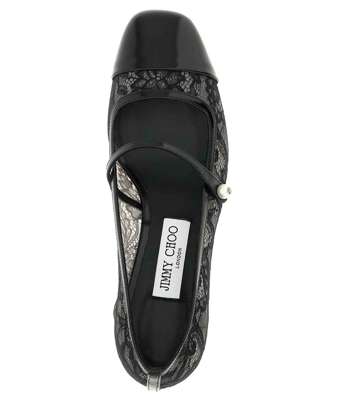 JIMMY CHOO Черные кожаные туфли, фото 4