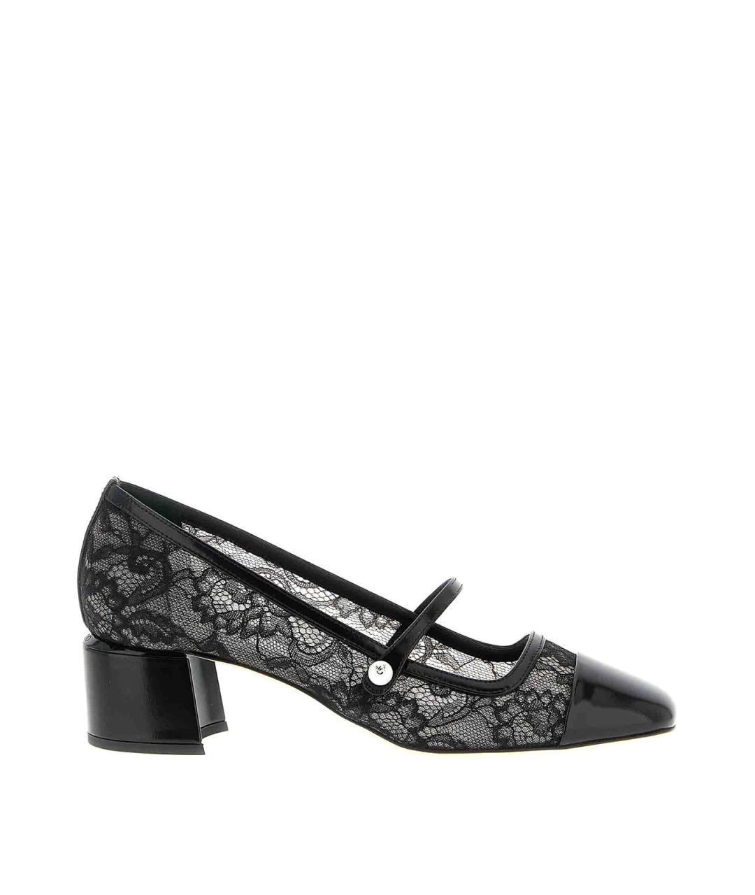 JIMMY CHOO Черные кожаные туфли, фото 1