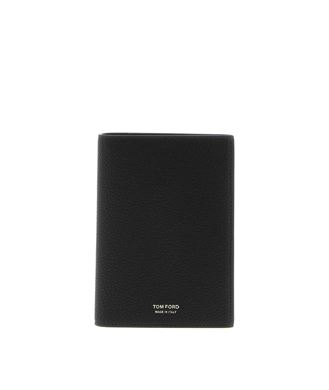 TOM FORD Черный кожаный кошелек, фото 1