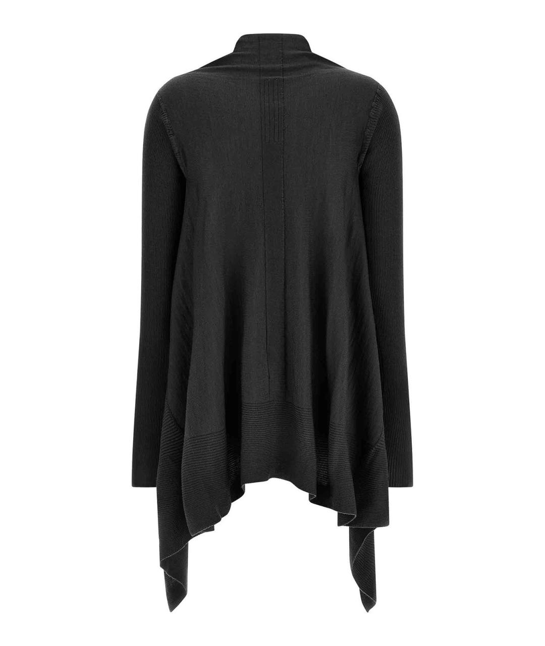 RICK OWENS Черный шерстяной кардиган, фото 2