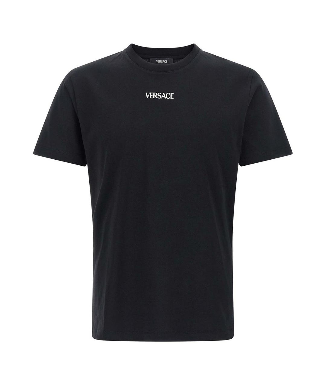 VERSACE Черная хлопковая футболка, фото 1