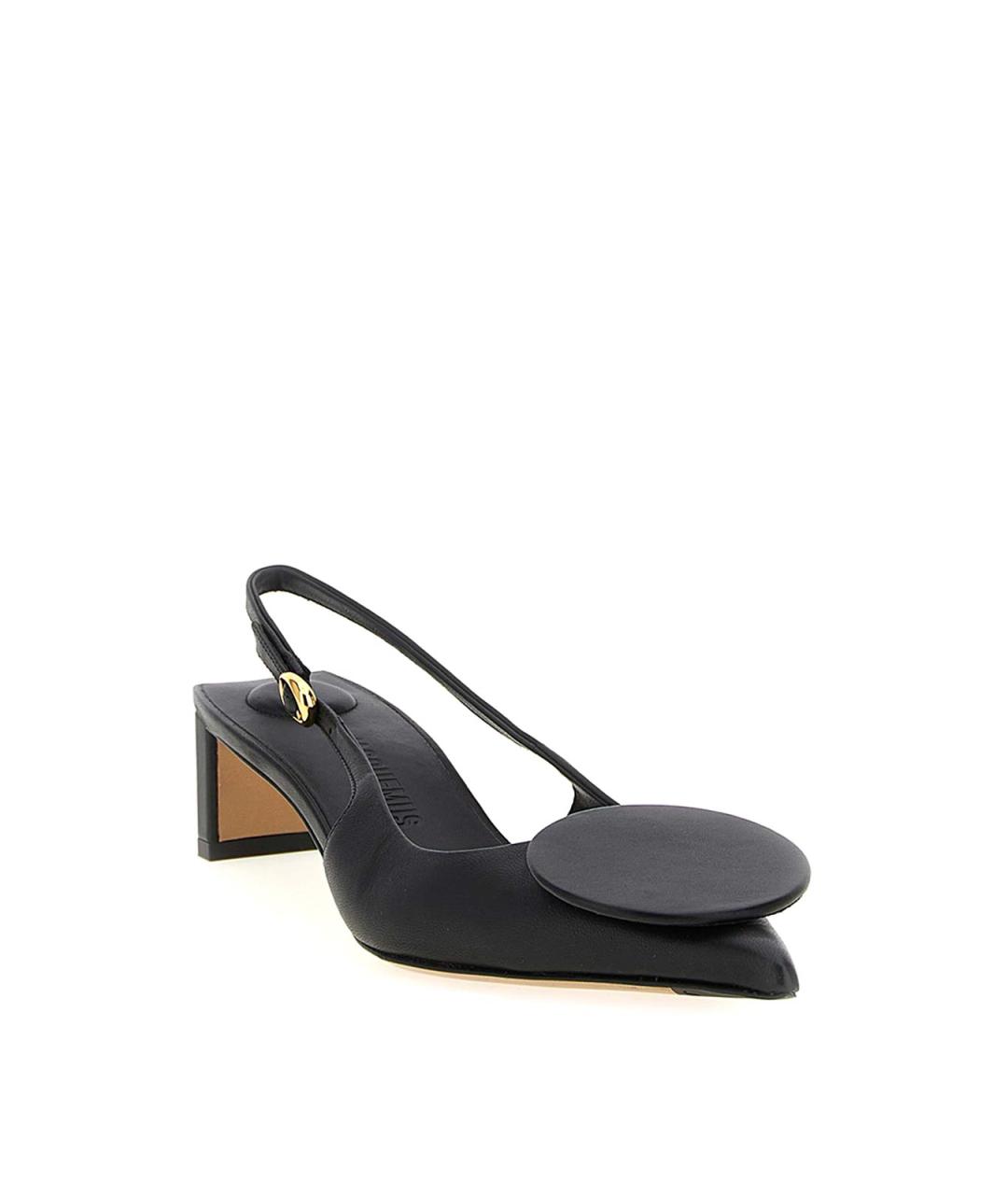 JACQUEMUS Черные кожаные туфли, фото 3