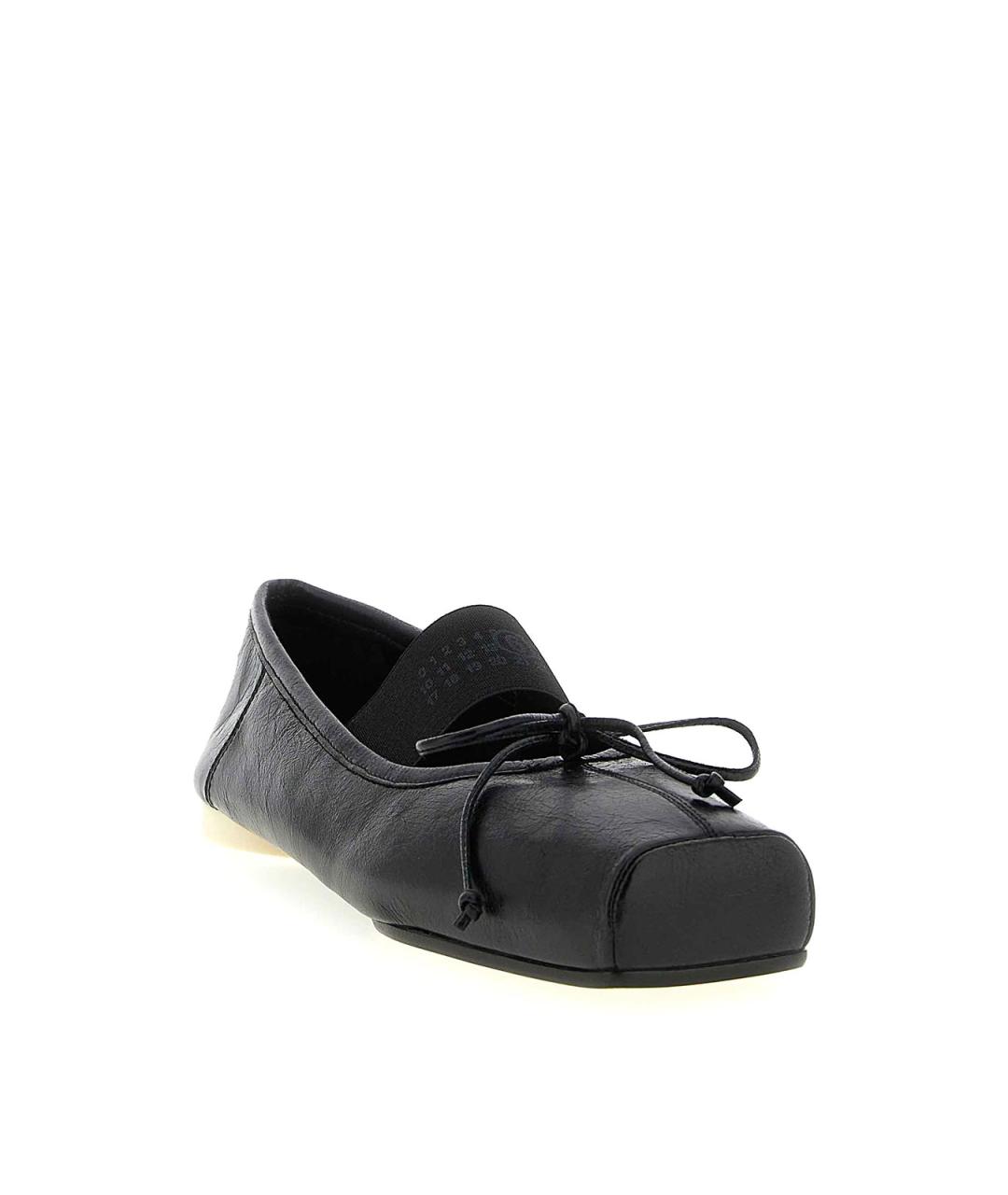 MM6 MAISON MARGIELA Черные кожаные балетки, фото 2