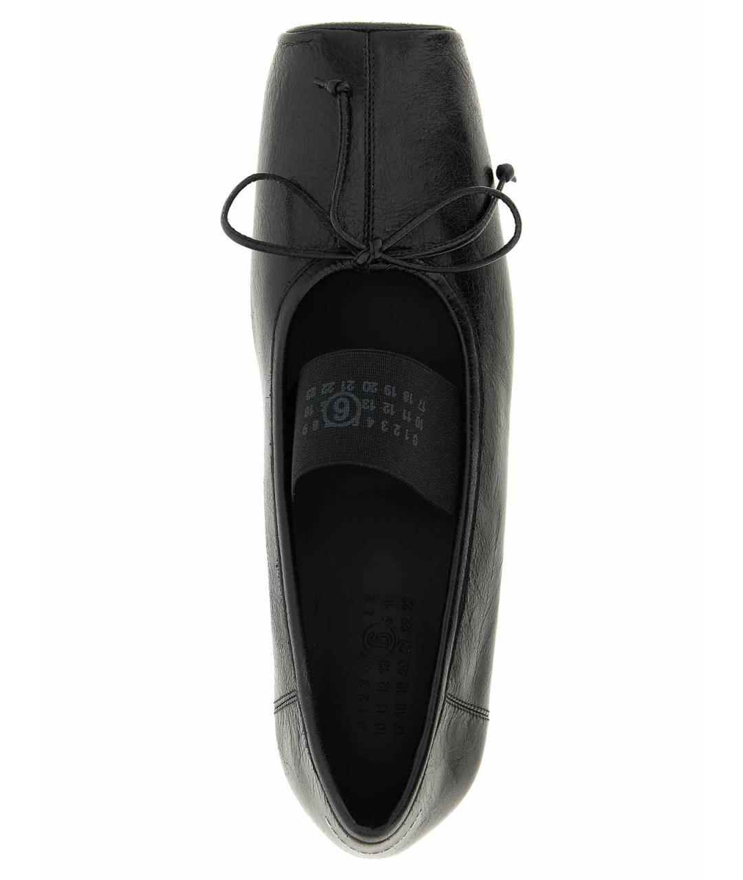 MM6 MAISON MARGIELA Черные кожаные балетки, фото 4