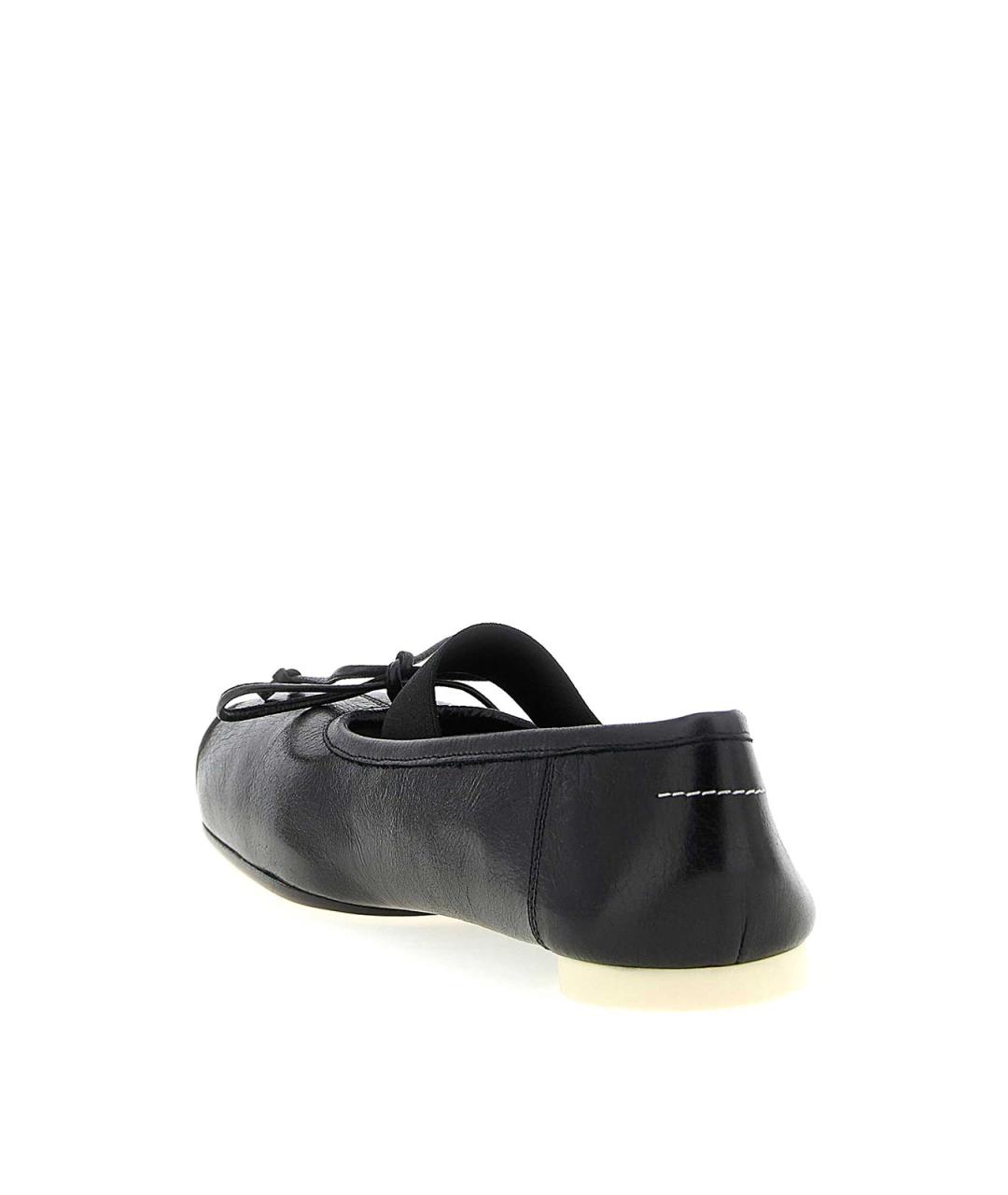 MM6 MAISON MARGIELA Черные кожаные балетки, фото 3