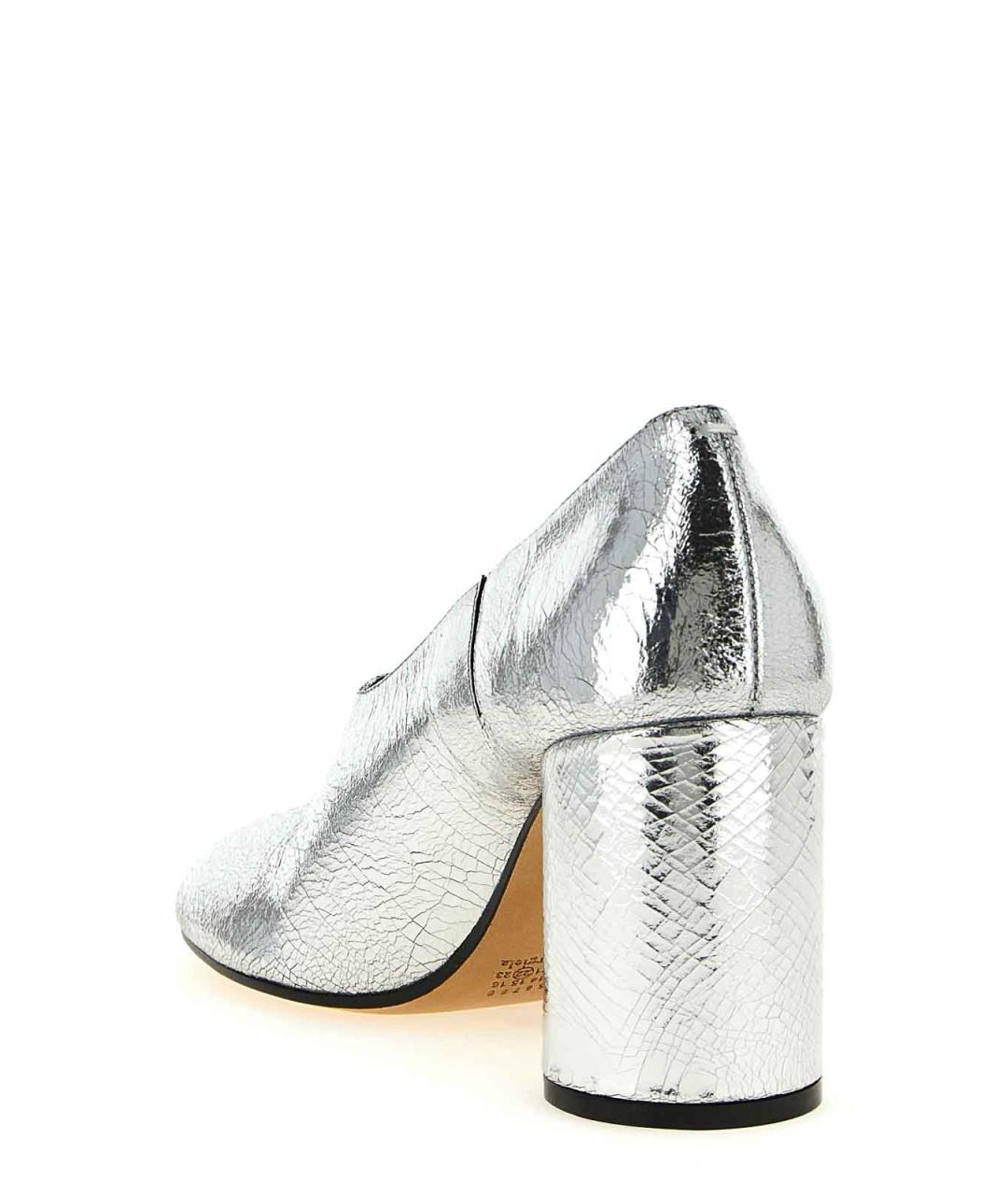 MAISON MARGIELA Серебряные кожаные туфли, фото 3