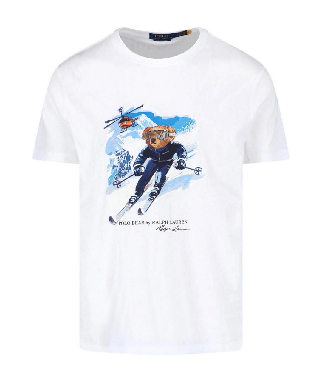 POLO RALPH LAUREN Белая хлопковая футболка, фото 1