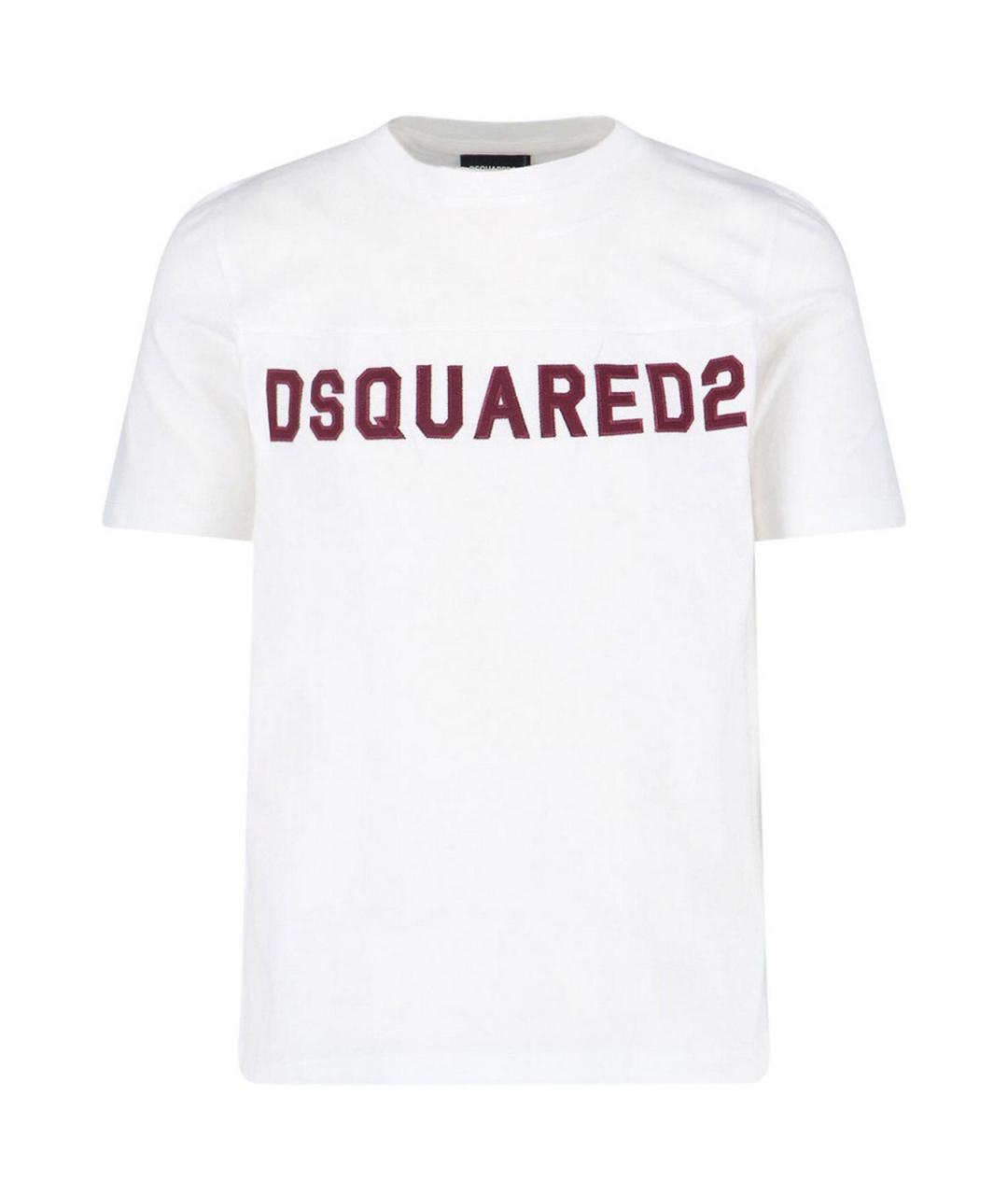 DSQUARED2 Белая хлопковая футболка, фото 1