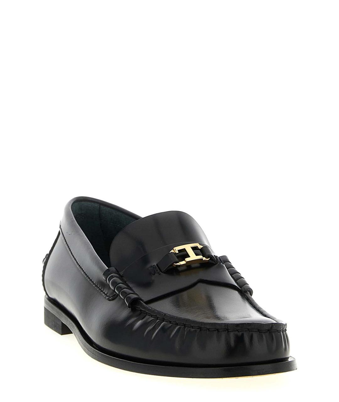 TOD'S Черные кожаные лоферы, фото 2