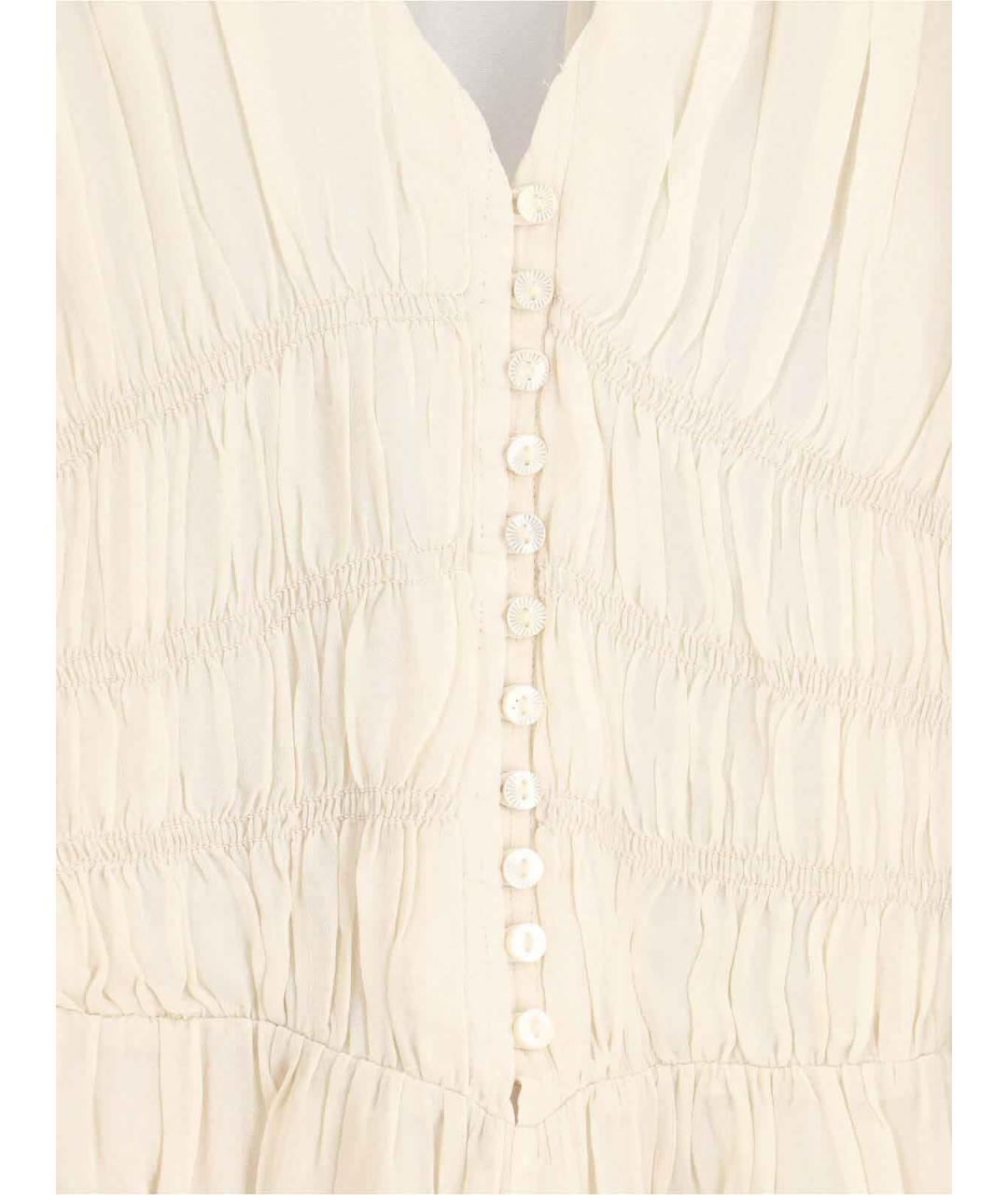 ISABEL MARANT Белое вискозное повседневное платье, фото 5