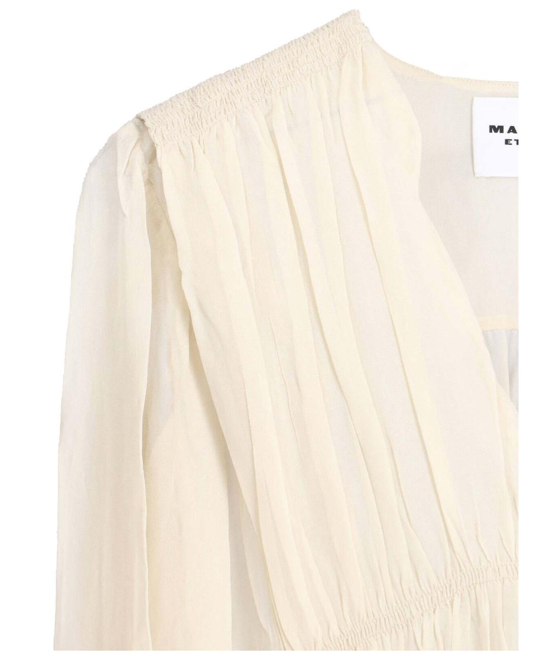 ISABEL MARANT Белое вискозное повседневное платье, фото 3
