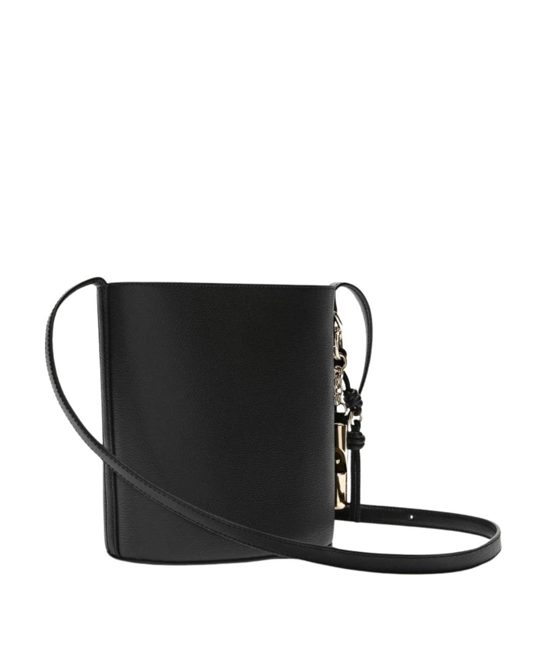 FURLA Черная кожаная сумка через плечо, фото 3