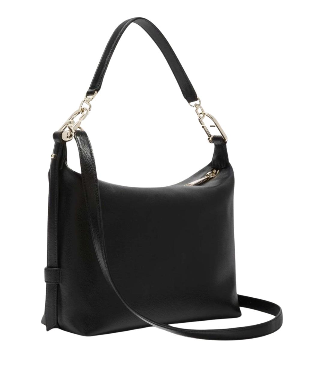 FURLA Черная кожаная сумка через плечо, фото 4
