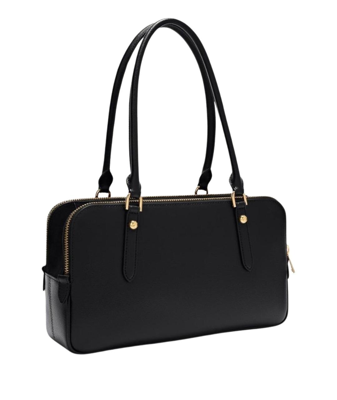 FURLA Черная кожаная сумка через плечо, фото 4