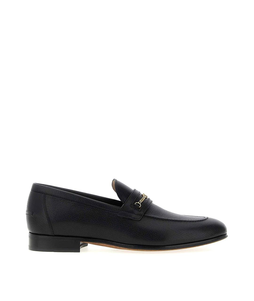 VALENTINO Черные кожаные лоферы, фото 1
