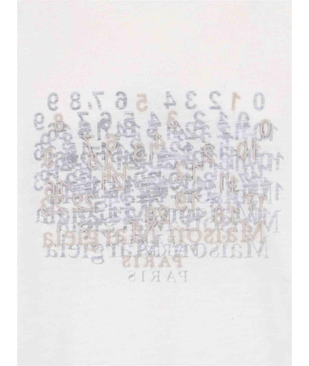 MAISON MARGIELA Белая хлопковая футболка, фото 3