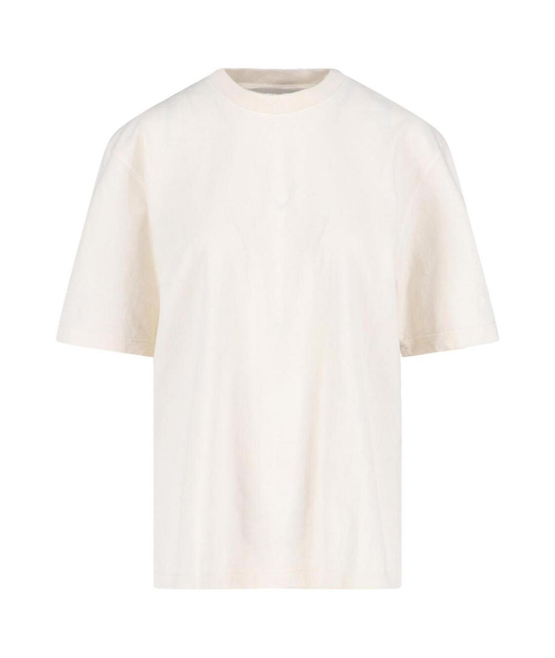 GOLDEN GOOSE DELUXE BRAND Белая хлопковая футболка, фото 1
