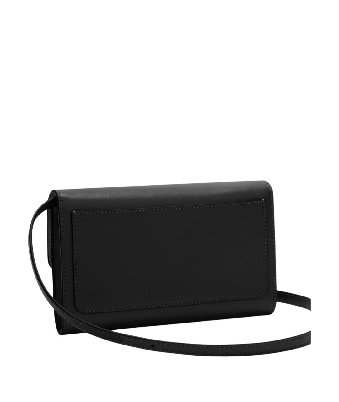 FURLA Черная кожаная сумка через плечо, фото 3
