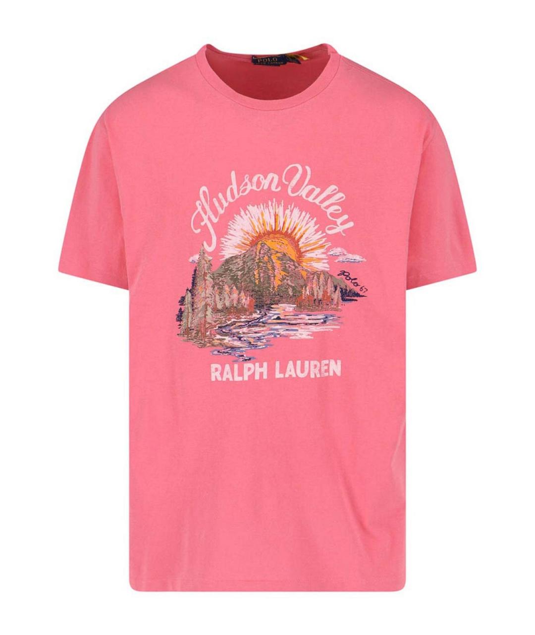 POLO RALPH LAUREN Красная хлопковая футболка, фото 1