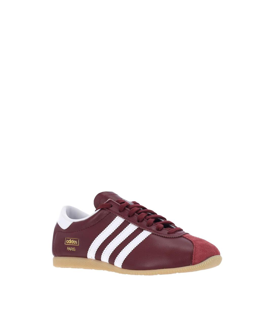 ADIDAS Красные кожаные низкие кроссовки / кеды, фото 2