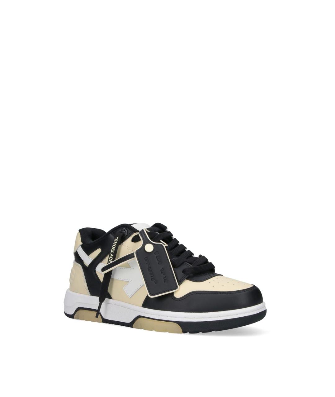 OFF-WHITE Мульти кожаные низкие кроссовки / кеды, фото 2