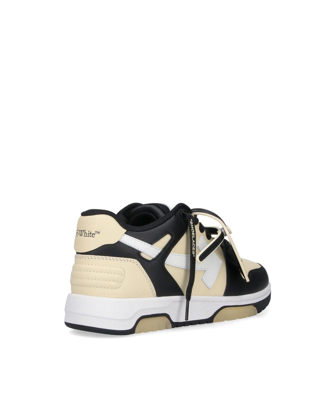 OFF-WHITE Мульти кожаные низкие кроссовки / кеды, фото 4