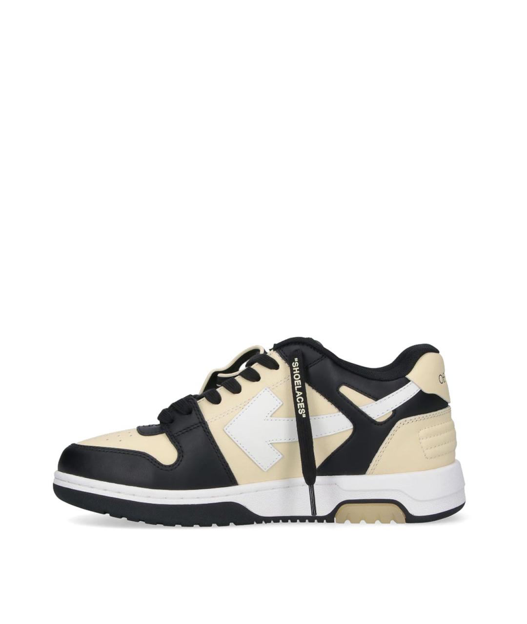 OFF-WHITE Мульти кожаные низкие кроссовки / кеды, фото 3