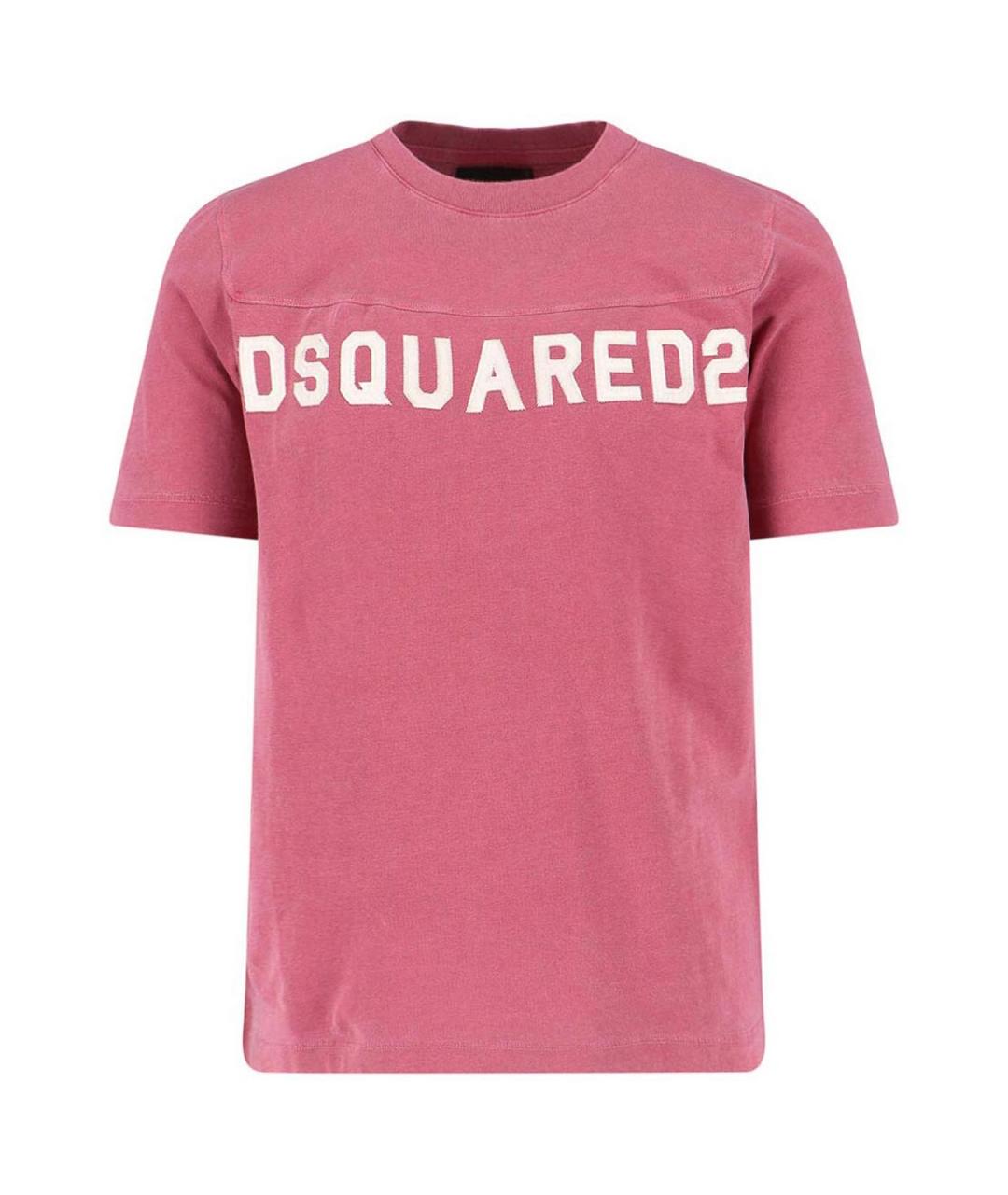 DSQUARED2 Красная хлопковая футболка, фото 1