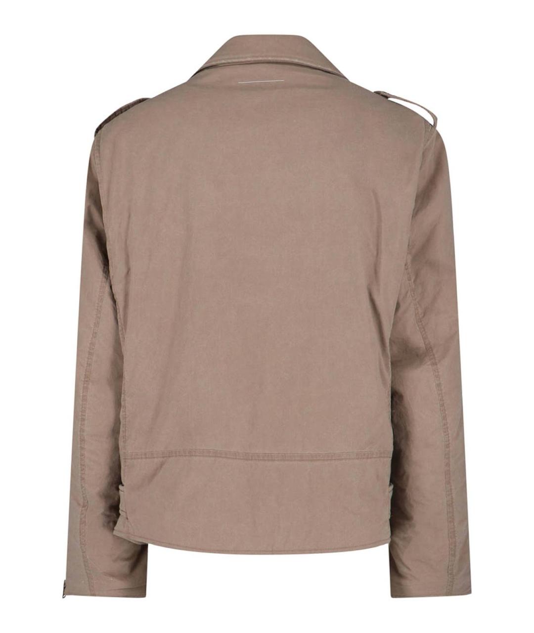 MM6 MAISON MARGIELA Бежевая хлопковая куртка, фото 2