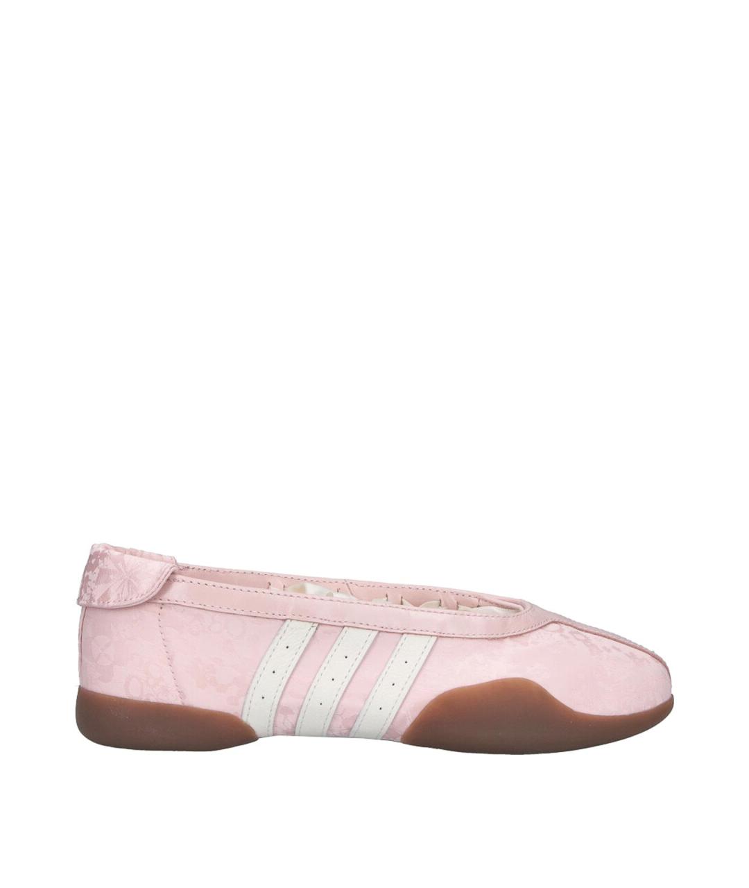 ADIDAS Розовые кожаные кроссовки, фото 1