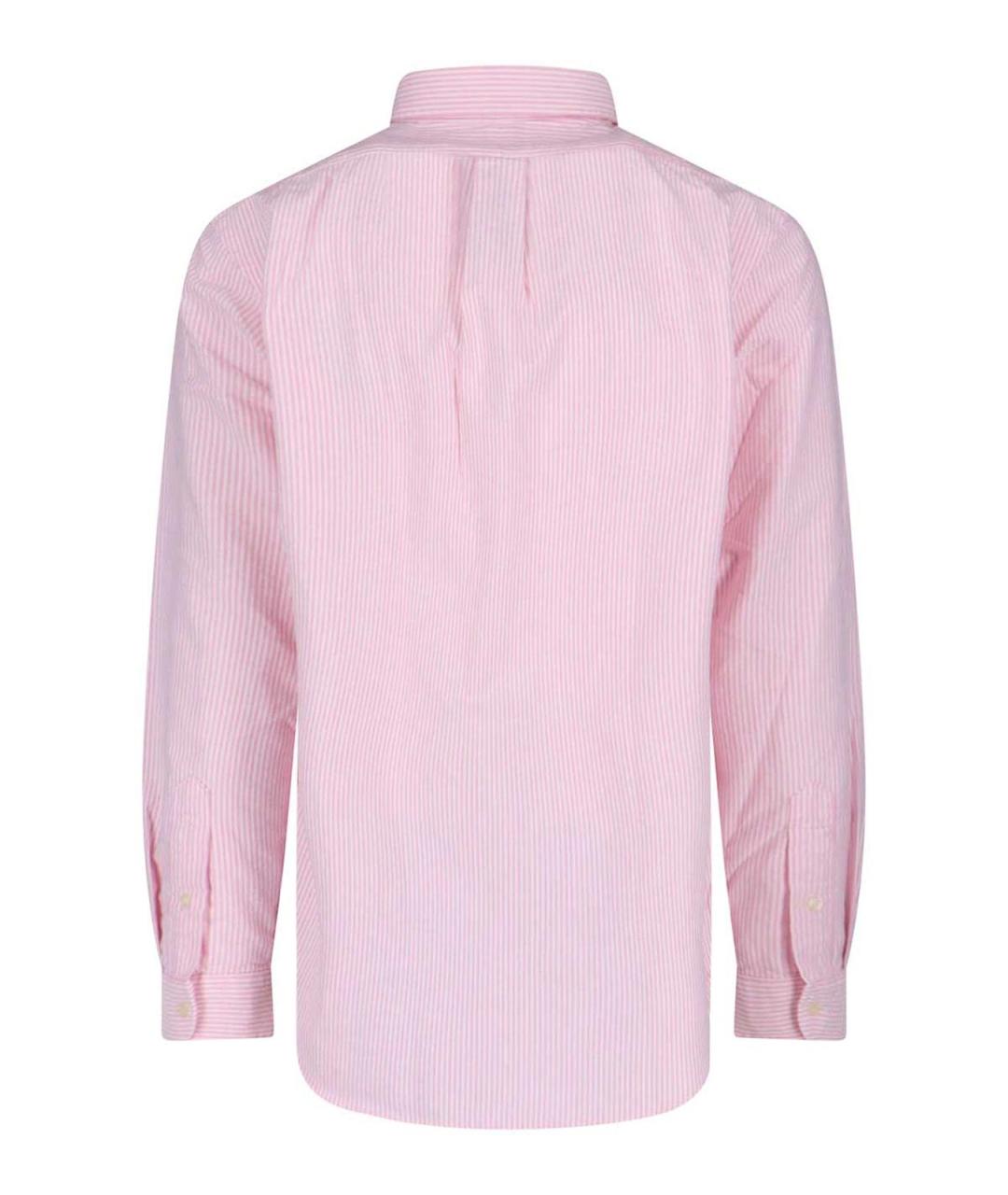 POLO RALPH LAUREN Бежевая хлопковая классическая рубашка, фото 2