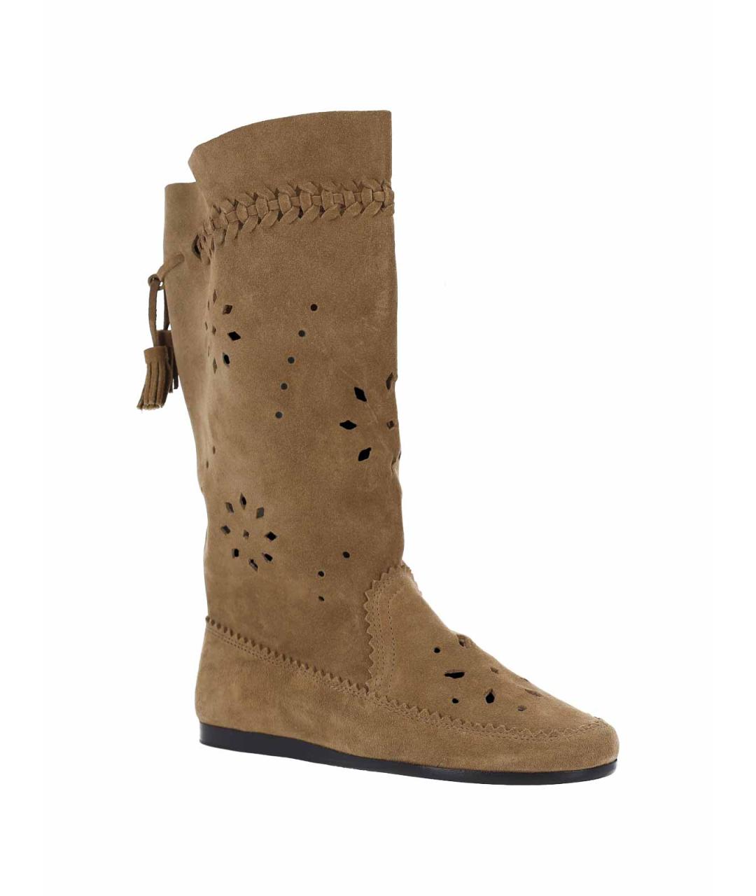 ISABEL MARANT Бежевые замшевые сапоги, фото 2