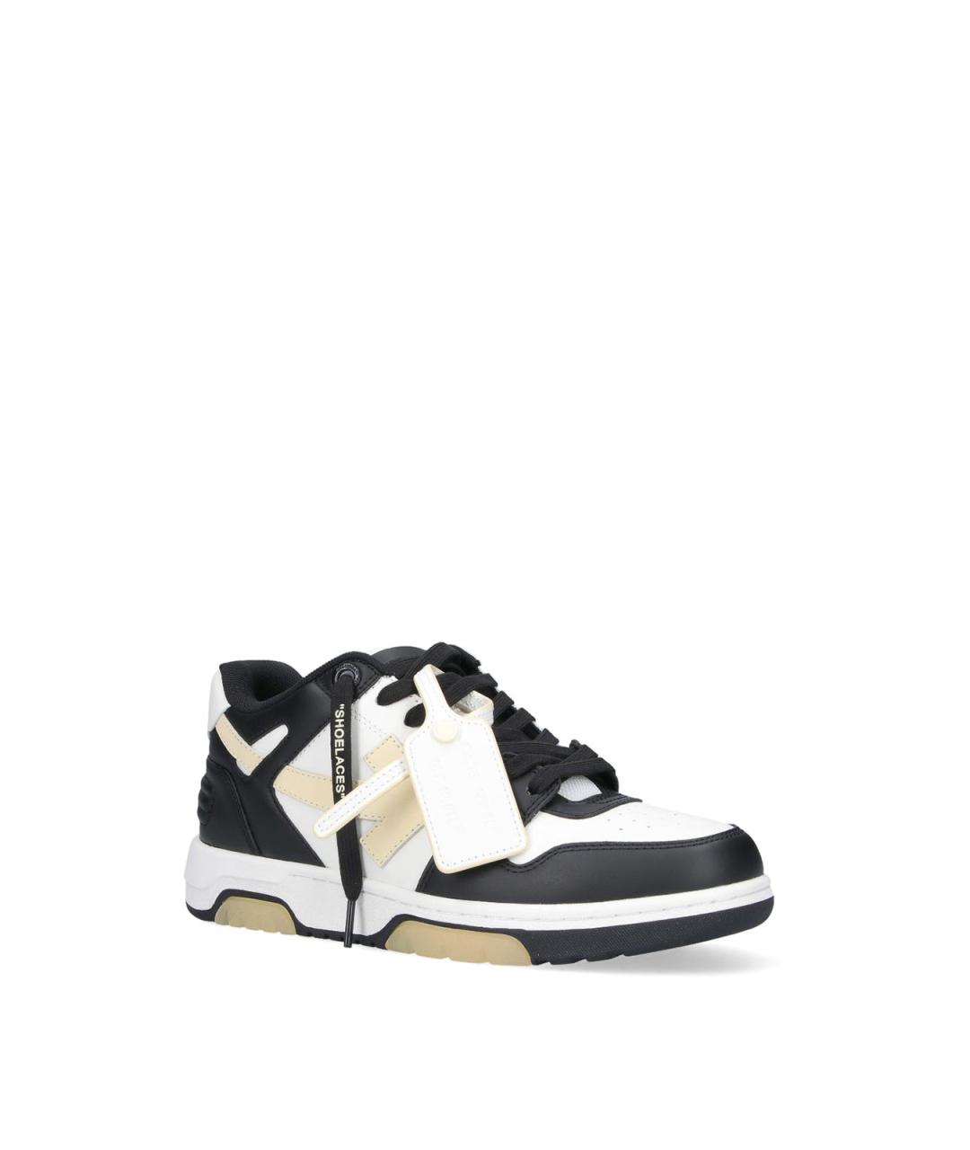 OFF-WHITE Мульти кожаные низкие кроссовки / кеды, фото 2
