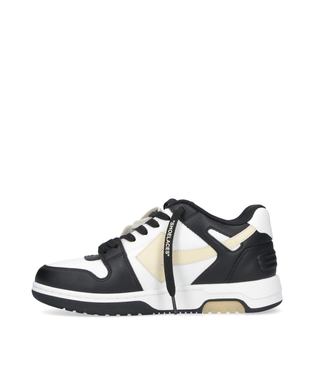 OFF-WHITE Мульти кожаные низкие кроссовки / кеды, фото 3