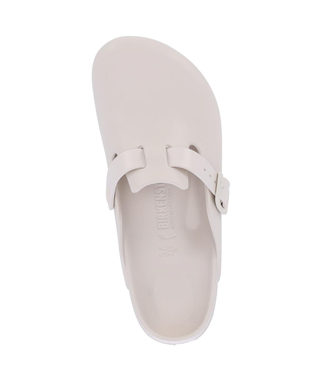 BIRKENSTOCK Белые резиновые сабо, фото 5