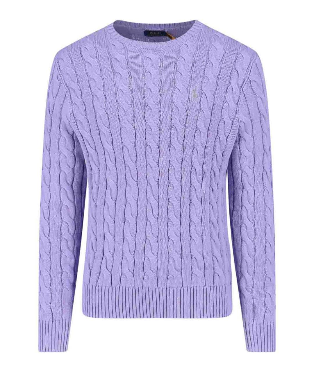 POLO RALPH LAUREN Фиолетовое хлопковое поло с коротким рукавом, фото 1