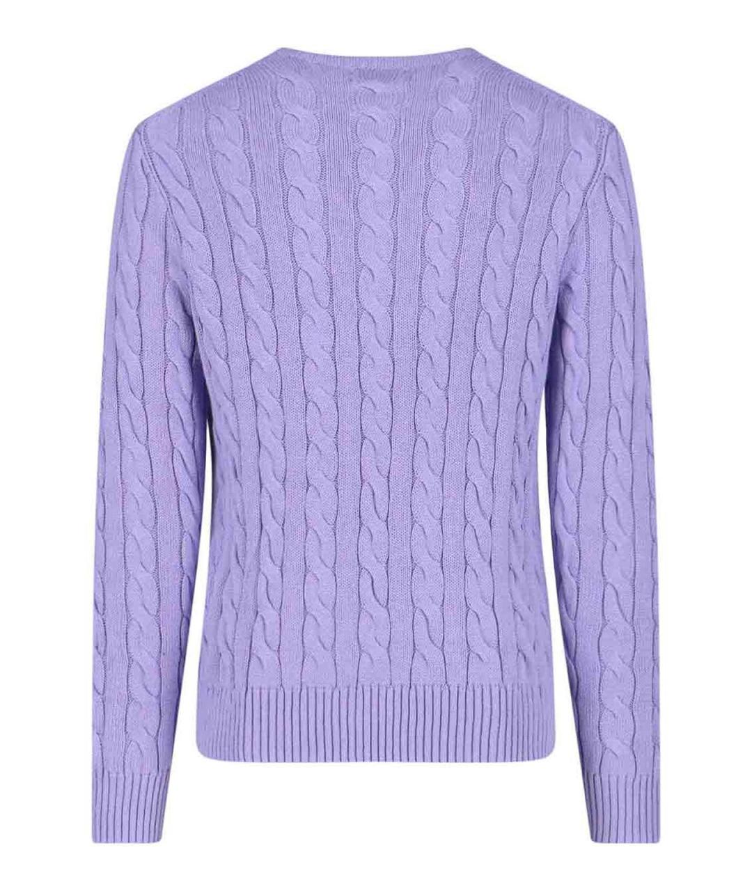 POLO RALPH LAUREN Фиолетовое хлопковое поло с коротким рукавом, фото 2