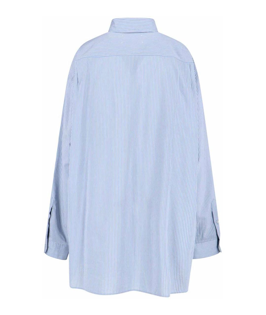 MAISON MARGIELA Синяя хлопковая рубашка, фото 2
