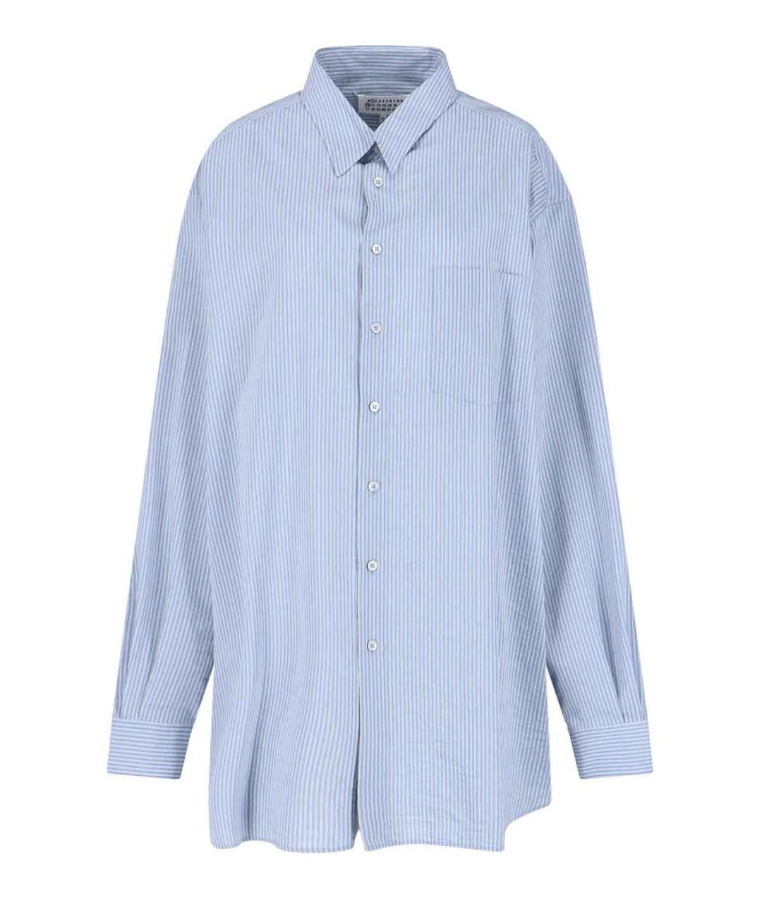 MAISON MARGIELA Синяя хлопковая рубашка, фото 1