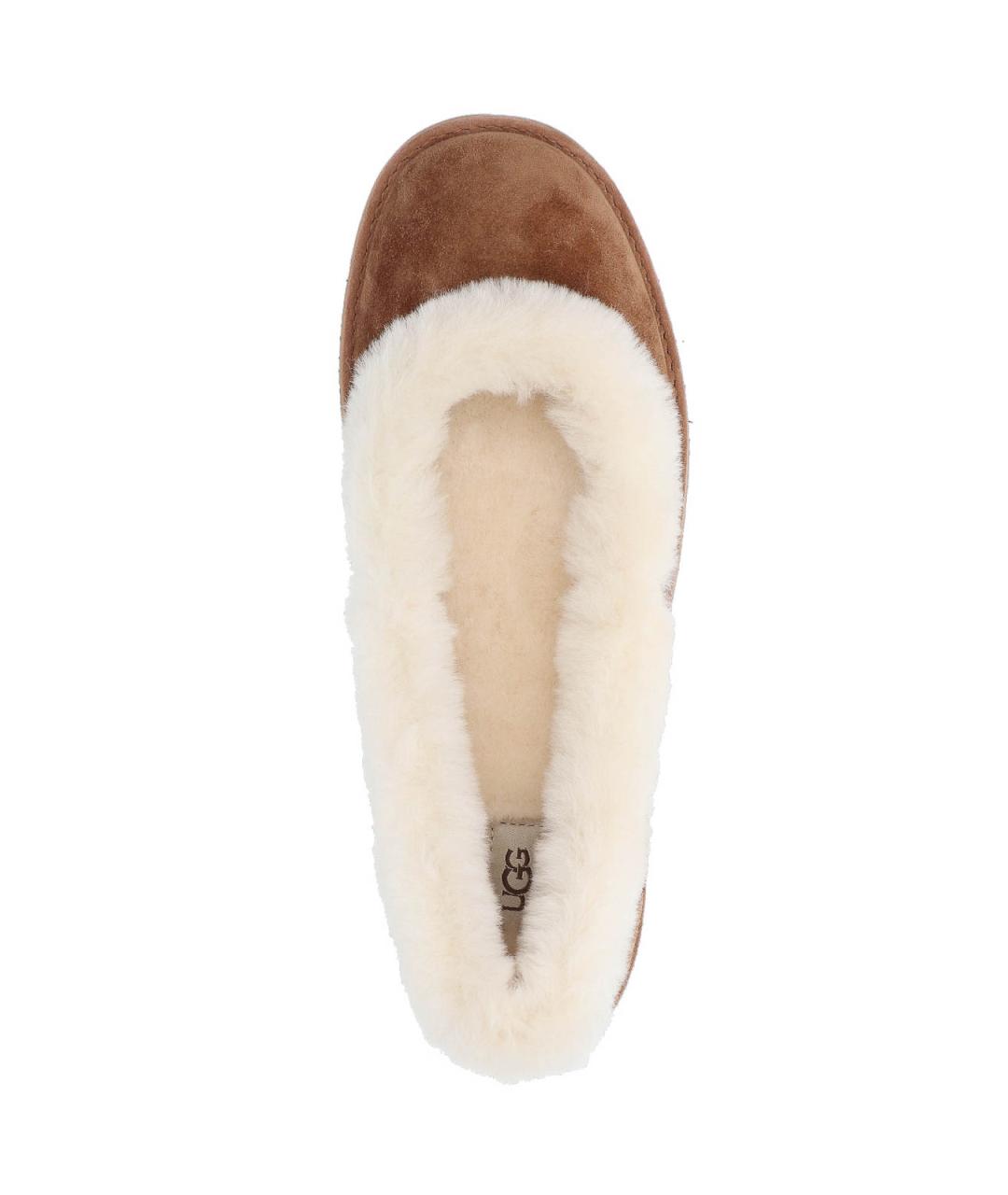 UGG AUSTRALIA Коричневые замшевые балетки, фото 5