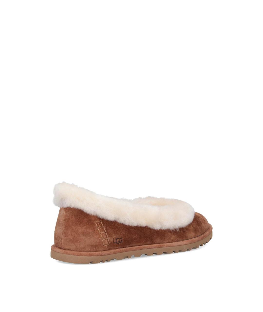 UGG AUSTRALIA Коричневые замшевые балетки, фото 4