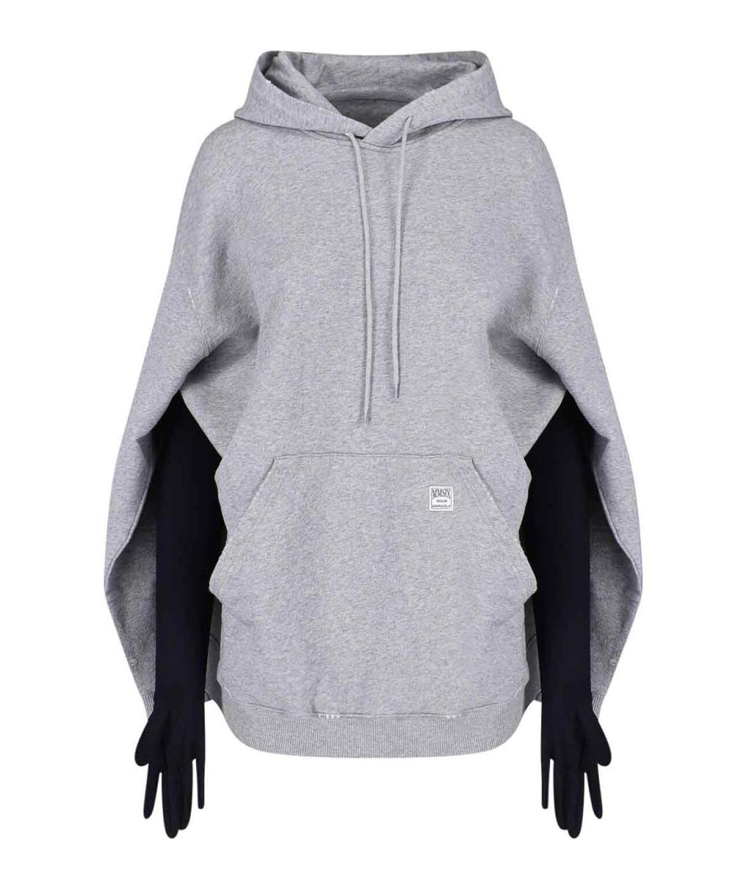 MM6 MAISON MARGIELA Серое хлопковое повседневное платье, фото 3