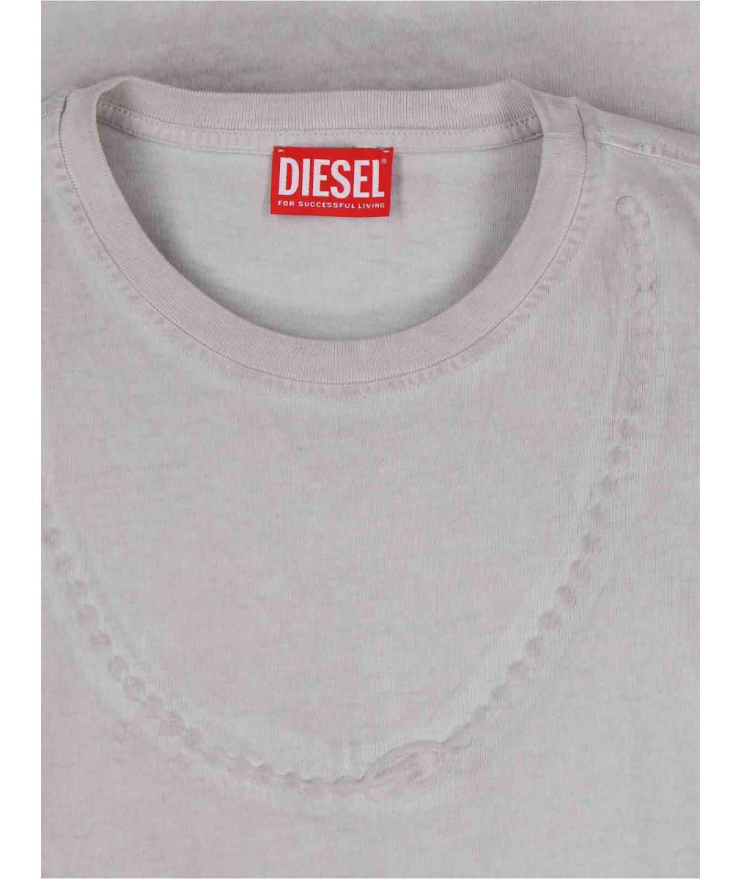DIESEL Серая хлопковая майка, фото 3